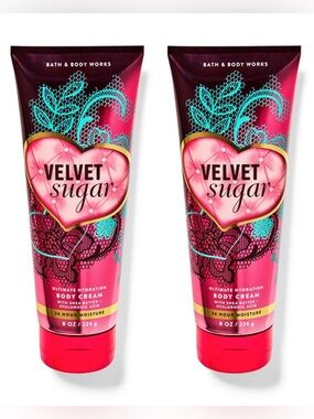 New 2 Bath & Body Works Velvet Sugar Body Cream 🌸 FIRM PRICE 🌸